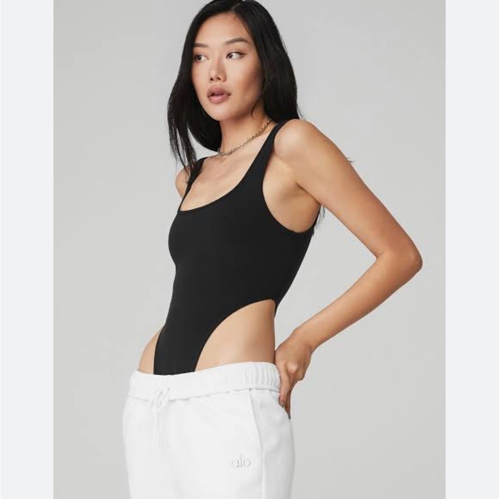 ALO airbrush hot shot bodysuit — black